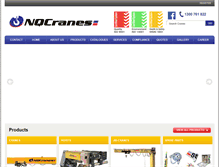 Tablet Screenshot of nqcranes.com.au